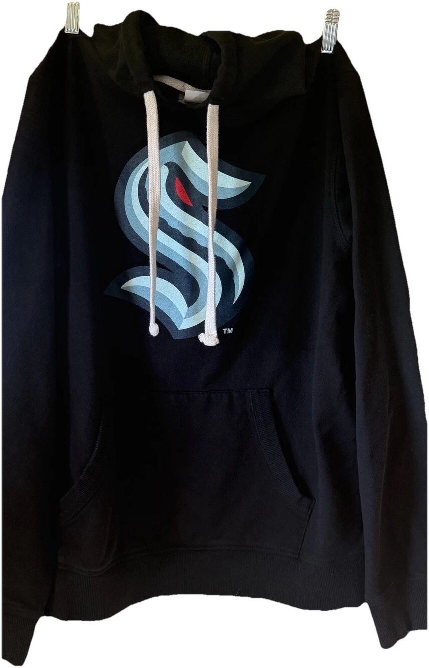 Seattle Kraken hoodie LG Hockey Sweatshirt navy blue NHL